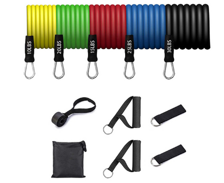 Fitness Resistance Rubber Band Yoga Elastic Band Upgrade Training Bar Set - muscleflexzone