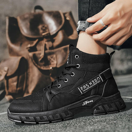 Nonslip Martin Boots Outdoor Hiking Leather Shoes - muscleflexzone